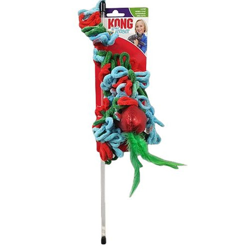 KONG Holiday Teaser Wand Cat Toy - Poudre Pet and Feed Supply